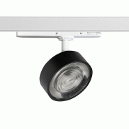 ROSSINI ILLUMINAZIONE Hole - Projecteur Sur Rail Led Triphasé 13W 3000K Cri90 Ip20 Optique 38° En Aluminium Moulé Sous Pression, Finition Blanc/Noi