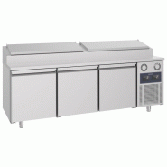 Table de préparation réfrigérée avec 32 portes 600x400 mm, 10x GN 1/3 h 150 mm, -2°/+8°C - WiFi - VIRTUS - 0698142144722