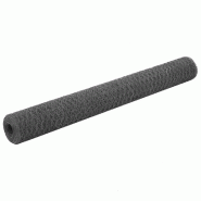 Vidaxl grillage acier avec revêtement en pvc 25x1,2 m gris 143290 Vidaxl grillage acier avec revêtement en pvc 25x1,2 m gris 143290