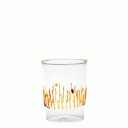Zafferano Set 4 Verres Tumbler 4 Saisons en Verre Borosilicaté Fait à la Main, Couleurs Assorties, Résistants et Fonctionnels pour la Table. - 8054