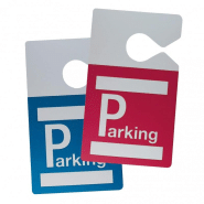 96 BADGE PARKING AVEC ACCROCHE RÉTROVISEUR