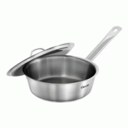 Bartscher Grande sauteuse inox finition brossée, couvercle inclus - 4015613773223 Bartscher Grande sauteuse inox finition brossée, couvercle inclus - 4015613773223