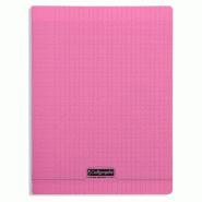 Calligraphe Lot de 4 Cahier Ligne 8000 24x32, 192p./96 feuilles 90 g/m² piquées, couv. PP rose, Séyès - 3210330183817