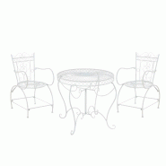 CLP Ensemble de jardin SHEELA Blanc - blanc métal 11836202
