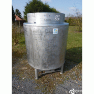 Container inox rond GOAVEC 1000 L - IBC/GRV - Hauteur 1600 mm - Diamètre 1200 mm Container inox rond GOAVEC 1000 L - IBC/GRV - Hauteur 1600 mm - Diamètre 1200 mm