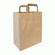 CROKUS Sac snacking kraft anse plate 26 x 14 x 32 cm (250 unités) - marron papier C123772 CROKUS Sac snacking kraft anse plate 26 x 14 x 32 cm (250 unités) - marron papier C123772