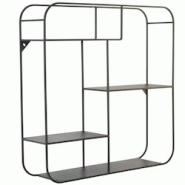 Décoshop26 - Étagère murale forme carré en métal noir avec 4 étagères chic et pratique ETA05034 - noir 3000515469603 Décoshop26 - Étagère murale forme carré en métal noir avec 4 étagères chic et pratique ETA05034 - noir 3000515469603