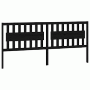 Décoshop26 - Tête de lit accessoire couchage chambre à coucher meuble 205,5 x 4 x 100 cm bois de pin noir TDL0202159 - noir 3000522288006 Décoshop26 - Tête de lit accessoire couchage chambre à coucher meuble 205,5 x 4 x 100 cm bois de pin noir TDL0202159 - noir 3000522288006