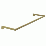 Guidon de penderie rectangulaire - section 30x15mm L120cm - or