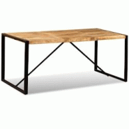 Helloshop26 - Table de salon salle à manger design bois de manguier brut 180 cm 0902316 - 3000124491309 Helloshop26 - Table de salon salle à manger design bois de manguier brut 180 cm 0902316 - 3000124491309