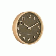 Horloge ronde en bois Pure 22 cm vert mousse Karlsson - vert 8714302710162 Horloge ronde en bois Pure 22 cm vert mousse Karlsson - vert 8714302710162