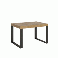Itamoby Table extensible 90x140/244 cm Tecno Quercia Natura structure Anthracite - marron 8058994303838