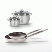 Lot Poêles 28/32cm & Faitouts 14/20cm Elo Bistro Line - noir 3176239986075