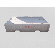 Masse de base 2T avec passage de fourche pour essai de palans et ponts roulants- 2000 x 1200 x 395mm - REF2222000