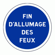 Panneau B49 - Fin d'obligation