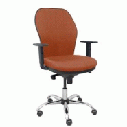 Piqueras y Crespo Silla Jorquera respaldo bali marrón asiento bali marrón base cromada y ruedas parqué - marron multi-matériau 15SB363B363B10CCRRP Piqueras y Crespo Silla Jorquera respaldo bali marrón asiento bali marrón base cromada y ruedas parqué - marron multi-matériau 15SB363B363B10CCRRP