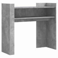 Table console gris béton 100x35x90 cm bois d'ingénierie Modèle Atlas Infinite Logic - 848468