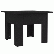 VidaXL Table basse noir 55x55x42 cm bois d'ingénierie Modèle Imperial Élite - 810236