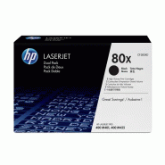 80X pack de 2 cartouches authentiques de toner LaserJet noir grande capacité