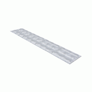 Bande de guidage podotactile 3 bandes - aluminium