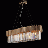 Bonetti Illumina Ravel Suspension en fer doré avec strass 8 lumières L.93x50 BL268-8-OR - doré 8050713218058