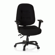 Chaise de bureau / fauteuil de bureau ZENIT XXL noir hjh OFFICE - noir polyester 702300