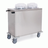 Chauffe-assiettes à niveau constant sur roulettes - Metalcarrelli - Acier inoxydable AISI 304 - Thermostat réglable +30°C à +90°C Chauffe-assiettes à niveau constant sur roulettes - Metalcarrelli - Acier inoxydable AISI 304 - Thermostat réglable +30°C à +90°C