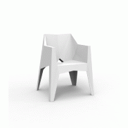 Fauteuil d'extérieur design VOXEL - blanc