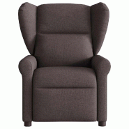 Fauteuil inclinable électrique Marron foncé Tissu Modèle Elvessa - 8721102963414