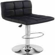 Helloshop26 - Lot de 2 chaises tabourets de bar rotatif noir 12_0000054 - noir métal 3000100538981