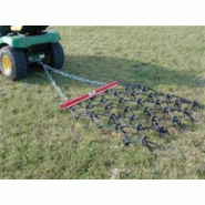 Herse traînée simple 2.4m x 1.2m - 50 dents/ML - Dents de 12.7 mm - NeedGarden