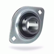 NSK - SLFL25EC - Paliers auto-aligneurs ovales - Applique 2 trous - Collier excentrique - Bague courte - Diamètre intérieur 25 mm_0