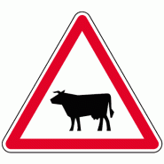 Panneau A15a1 - animaux domestiques