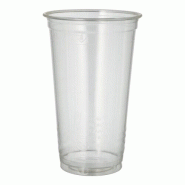 Papstar 60 gobelet pour boissons froides, PLA pure 0,5 l Ø 9,5 cm · 15,14 cm transparent - transparent plastique 87487
