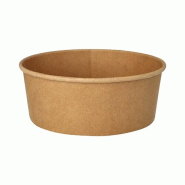Starpak 50 saladiers, carton rond 1300 ml Ø 18,4 cm · 7 cm marron - marron multi-matériau 88904