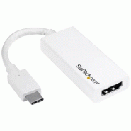 StarTech Adaptateur USB-C vers HDMI - 4K 60 Hz - Blanc