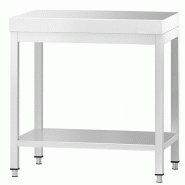 Table en inox avec étagère 80x60 cm Table en inox avec étagère 80x60 cm