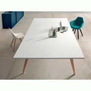 Table de réunion Elvira Wood petit format en bois Table de réunion Elvira Wood petit format en bois