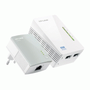 TP-Link TL-WPA4220 KIT Adaptateur réseau CPL 300 Mbit/s Ethernet/LAN Wifi Blanc 1 pièce(s)