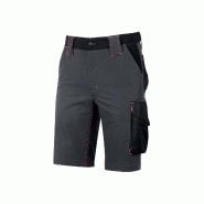 U-POWER Bermuda De Travail En Tissu Mercury Gris/Fuchsia M - Fr (42) - Eu (48) - M gris multi-matériau 8033546443781