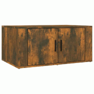 VidaXL Table basse Chêne fumé 80x50x36 cm Bois d'ingénierie Modèle Sirius Horizon - 816517