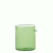 Zafferano Lot De 4 Verres Collection Oyster Couleur Verte En Verre Borosilicate Soufflé À La Main Avec Détail Perle Opaque Blanche De Luxe - vert 8