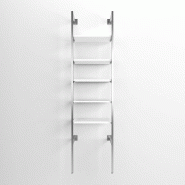 Élément de départ Queen Vogue chrome 5 tablettes blanc L60xH240cm