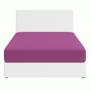 Benetton - Drap-Housse 160/200+30cm Violet Rainbow - violet BE719 Benetton - Drap-Housse 160/200+30cm Violet Rainbow - violet BE719