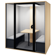 Cabine acoustique pour l'accueil jusqu'à six personnes - Essentielle XL
