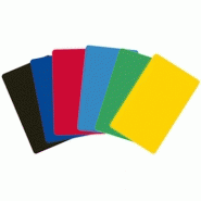 Carte pvc blanche ou couleur pour salons, cartes professionnelles et badges - Format 86 x 54 mm
