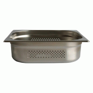DBMARK - GPP12100-201 - Récipient perforé GN 1/2 100 mm. - 0.8mm S/S201 - gris inox GPP12100-201