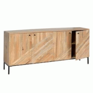 Décoshop26 - Buffet avec 4 portes et 4 étagères bois de manguier 79x176x42 cm 04_0005990 - 3000261586562 Décoshop26 - Buffet avec 4 portes et 4 étagères bois de manguier 79x176x42 cm 04_0005990 - 3000261586562