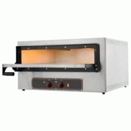 EURAST - Four à pizza électrique à 1 chambre pour 2 pizzas ø 360 - 740x600x410 mm - 3200 W 230/1V - 51100121 - gris inox 51100121 EURAST - Four à pizza électrique à 1 chambre pour 2 pizzas ø 360 - 740x600x410 mm - 3200 W 230/1V - 51100121 - gris inox 51100121