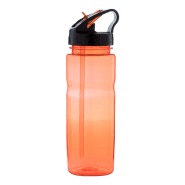 Gourde de sport en plastique - Bec-verseur - Tritan sans Bisphénol A - 650 ml - Couleur orange Gourde de sport en plastique - Bec-verseur - Tritan sans Bisphénol A - 650 ml - Couleur orange